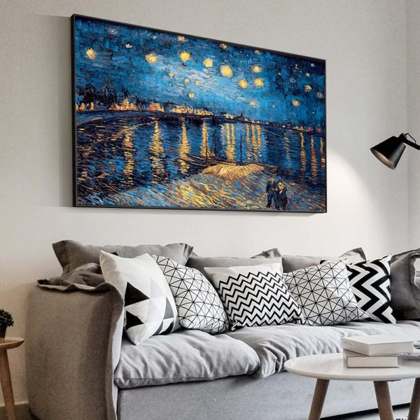 Starry Night Van Gogh Wall Art Canvas Print - Image 3