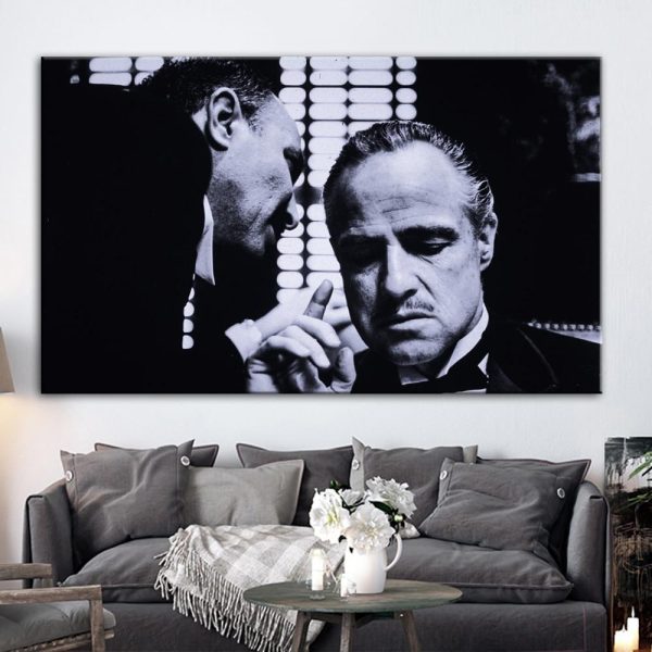 Godfather Vintage Movie Wall Art Canvas Print - Image 4