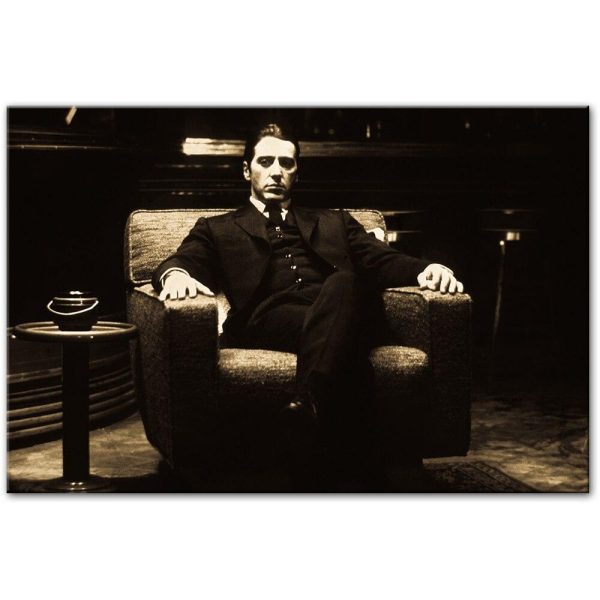 Godfather Vintage Movie Wall Art Canvas Print - Image 3