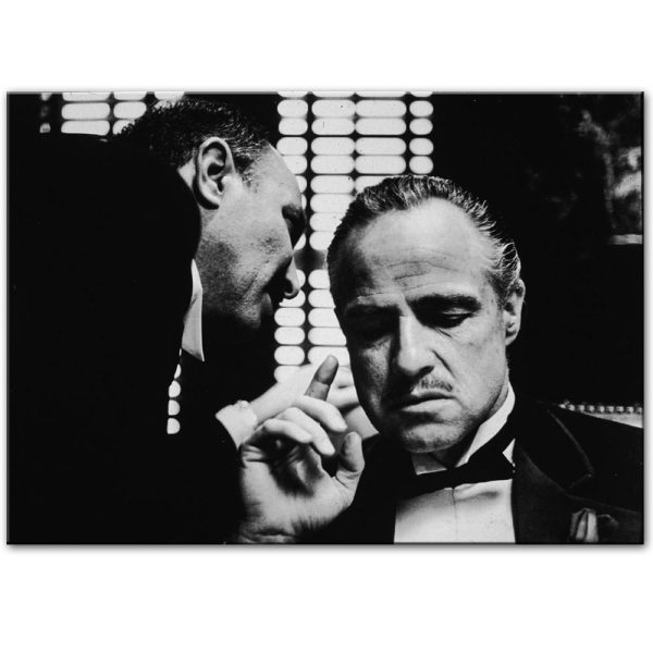 Godfather Vintage Movie Wall Art Canvas Print - Image 3