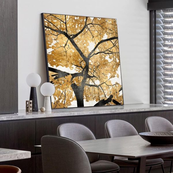 Golden Tree Wall Art Canvas Print - Image 5