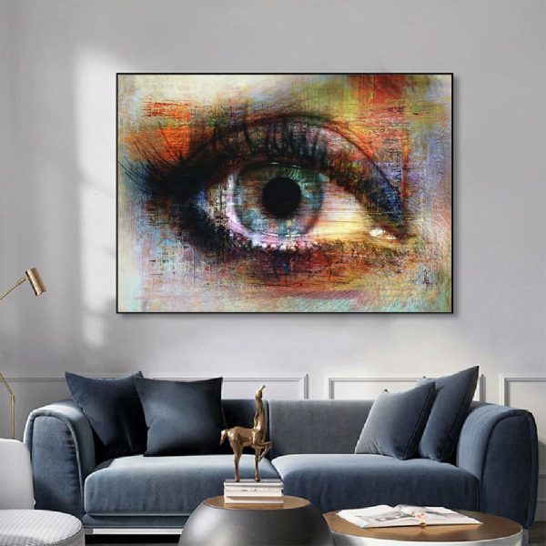 Abstract Colorful Eye Canvas Print Picture - Image 6