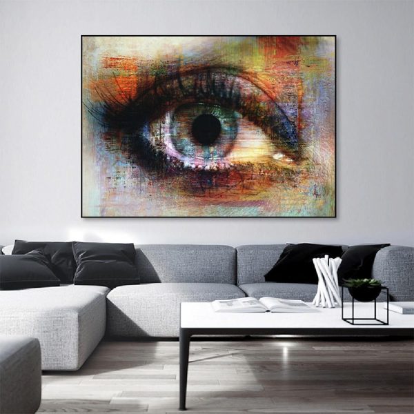 Abstract Colorful Eye Canvas Print Picture