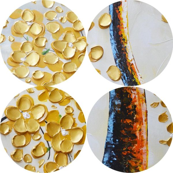 Golden Tree Canvas Print Wall Art Picture - Image 5