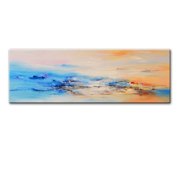 Abstract Seascape Wall Art Canvas Print - Image 3