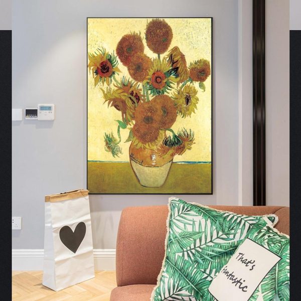 Sunflowers Van Gogh Wall Art Canvas Print - Image 6