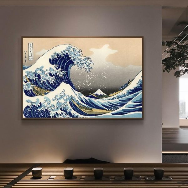 The Great Wave off Kanagawa Canvas Katsushika Hokusai Wall Art Canvas Print - Image 2