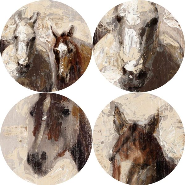 Abstract Majestic Horses Canvas Print Wall Art Picture - Image 4