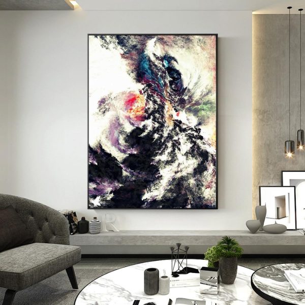 Colorful Cloud Wall Art Canvas Print - Image 6