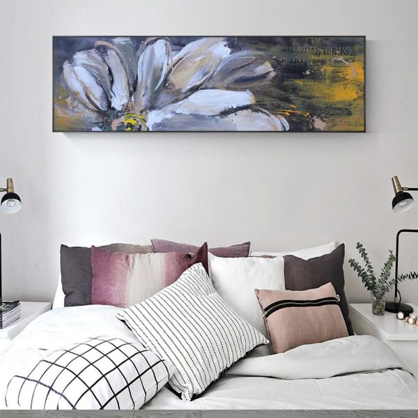 Abstract Flowers Oil Canvas Wall Paintings - Image 2