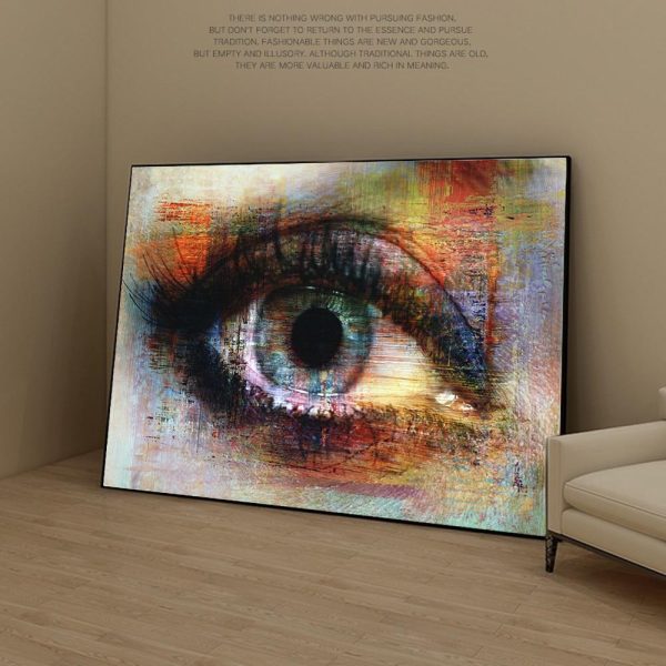 Abstract Colorful Eye Canvas Print Picture - Image 2
