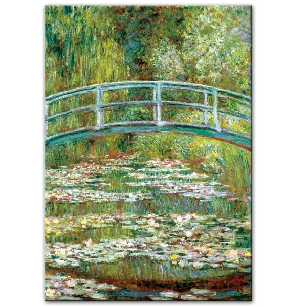 Bridge Over a Pond of Water Lilies Claude Monet Wall Art Canvas Print - Image 3