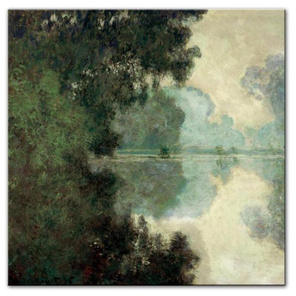 Scenery Of Seine Claude Monet Wall Art Canvas Print - Image 3