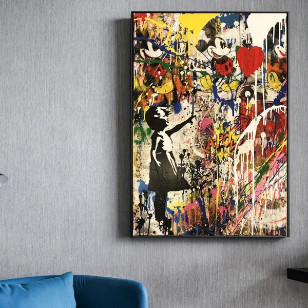 Girl with Balloon Canvas Print Picture - Image 6