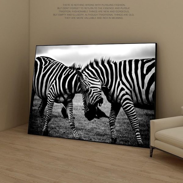 Africa Zebra Wall Art Picture - Image 2