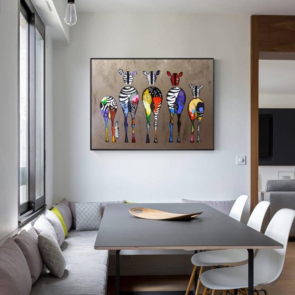 Abstract Zebra Canvas Art Paintings - Image 2