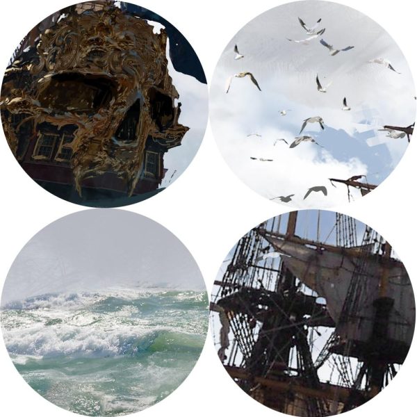 Seascape Pirate Ship Canvas Wall Art Canvas Print - Image 4