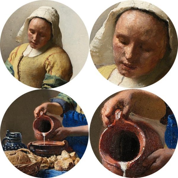 The Milkmaid Johannes Vermeer Wall Art Canvas Print - Image 4