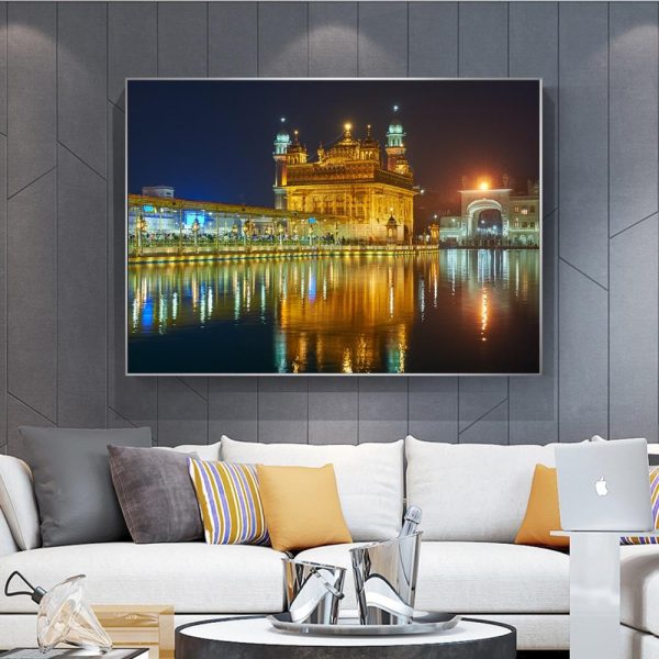Indian Amritsar Golden Temple Wall Art Canvas Print - Image 6