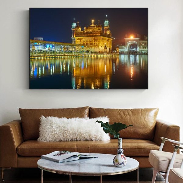 Indian Amritsar Golden Temple Wall Art Canvas Print - Image 3