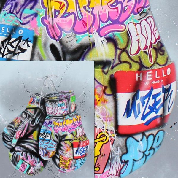 Multicolor Boxing Gloves Canvas Print Picture - Image 4