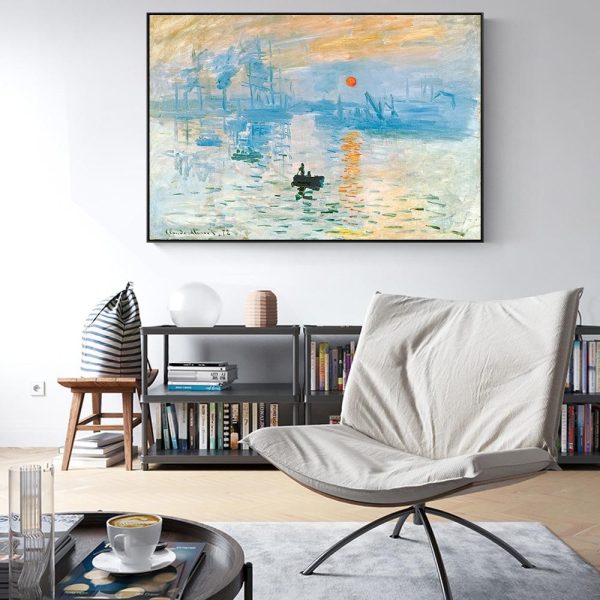 Impression Sunrise Claude Monet Wall Art Canvas Print - Image 6