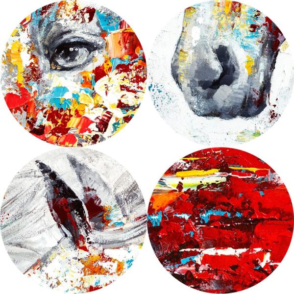 Abstract Colorful Horses Wall Art Canvas Print - Image 4