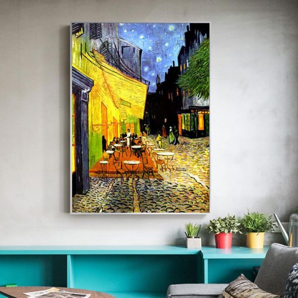 Night Cafe Van Gogh Wall Art Canvas Print - Image 2