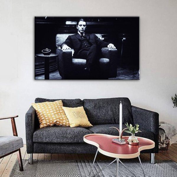 Godfather Vintage Movie Wall Art Canvas Print - Image 3
