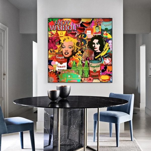 Abstract Multicolor Pop Star Canvas Print Picture - Image 4
