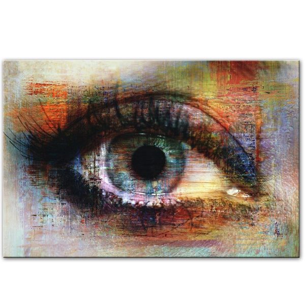 Abstract Colorful Eye Canvas Print Picture - Image 3