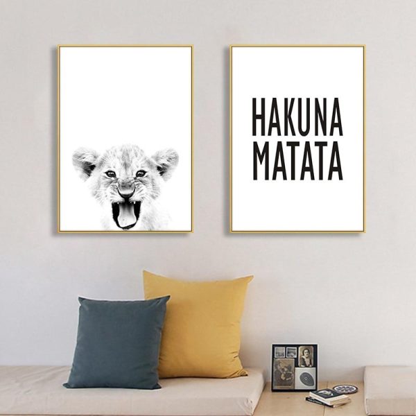 Simba Hakuna Matata Wall Art Canvas Print
