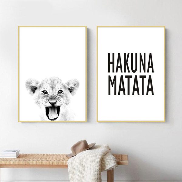 Simba Hakuna Matata Wall Art Canvas Print - Image 2