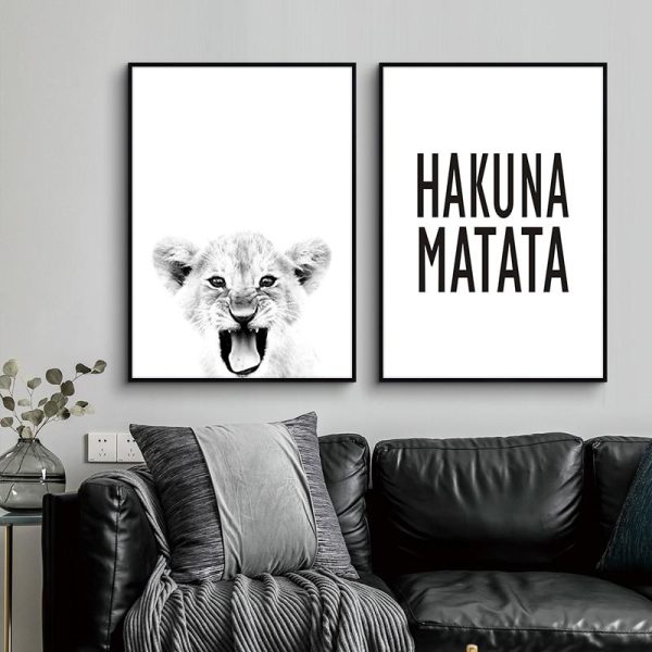 Simba Hakuna Matata Wall Art Canvas Print - Image 6