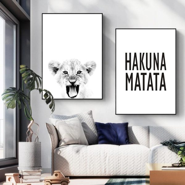 Simba Hakuna Matata Wall Art Canvas Print - Image 4