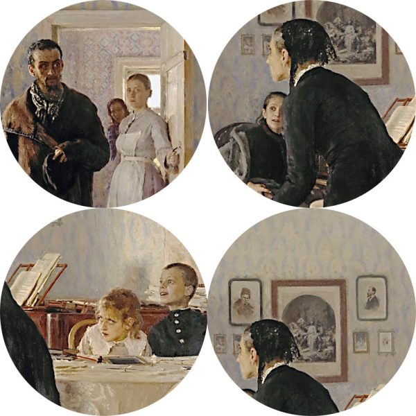 Unexpected Homecoming Ilya Repin Wall Art Canvas Print - Image 4