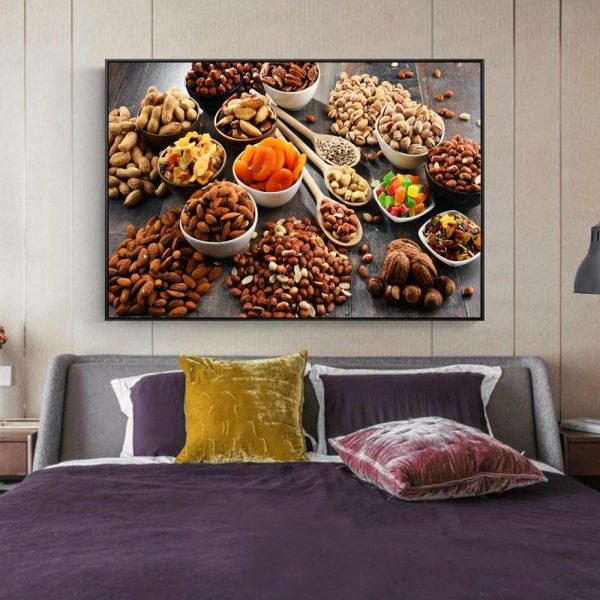 Bread Milk Nuts Wall Art Canvas Print - Image 6