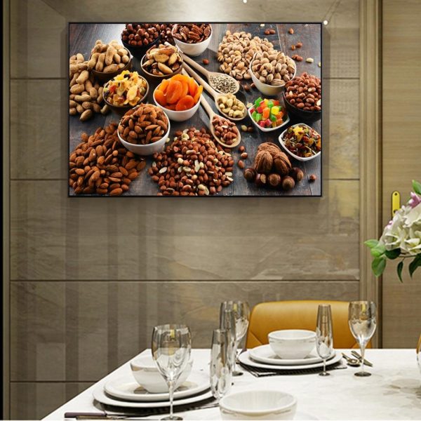 Bread Milk Nuts Wall Art Canvas Print - Image 5