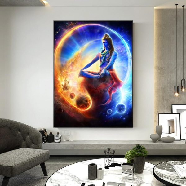 God Shiva Hinduism Canvas Print Wall Art Picture - Image 6