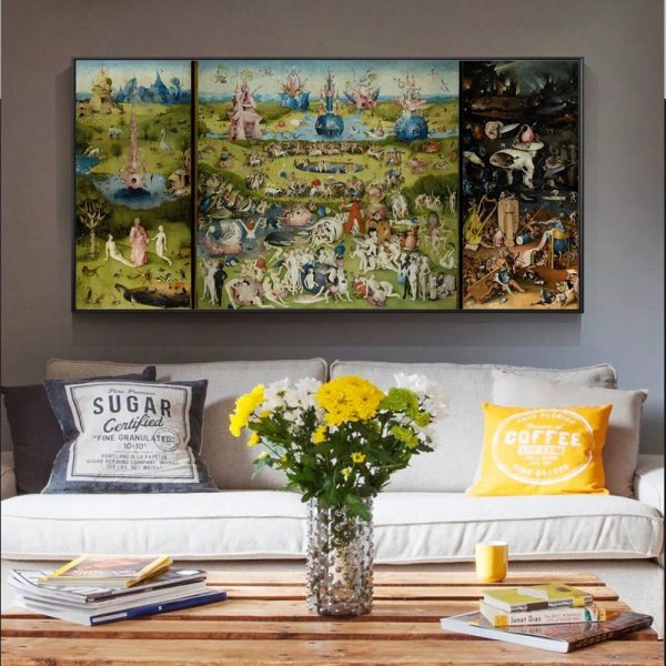 The Garden of Earthly Delights Bosch Hieronymus Wall Art Canvas Print