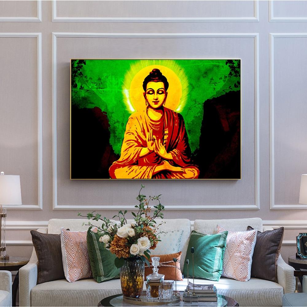 Vintage Sakyamuni Buddha Wall Art Canvas Print - Image 6