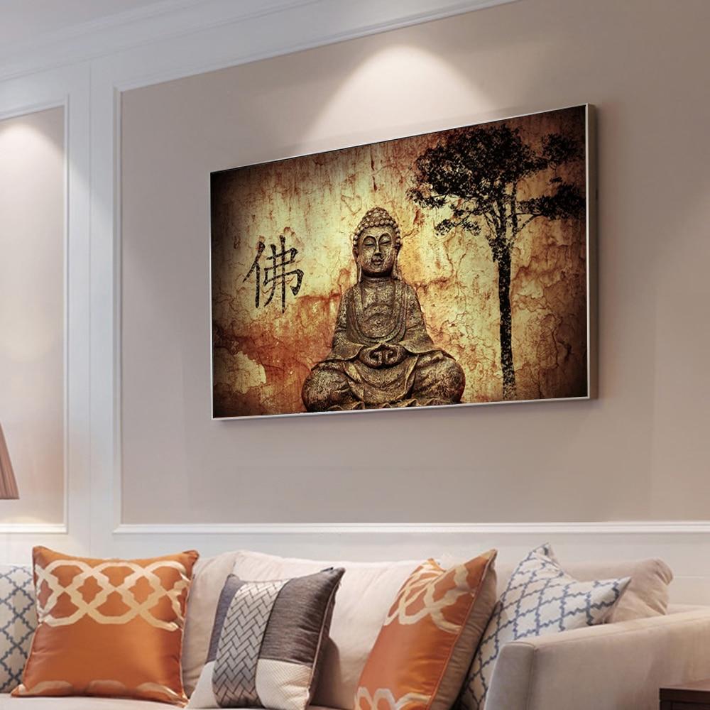 Vintage Sakyamuni Buddha Wall Art Canvas Print - Image 5