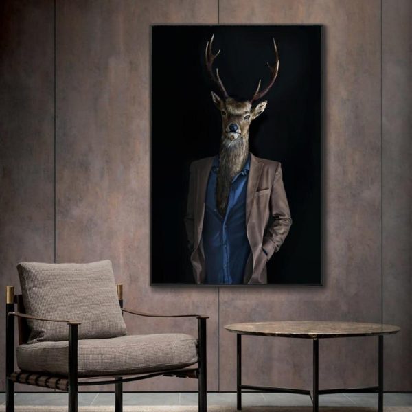 Gentlemen Horse and Deer Wall Art Posters