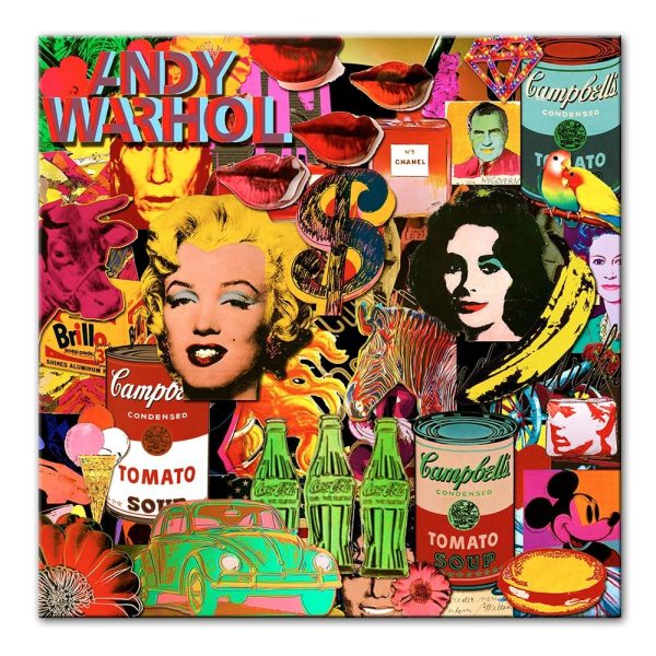 Abstract Multicolor Pop Star Canvas Print Picture - Image 3