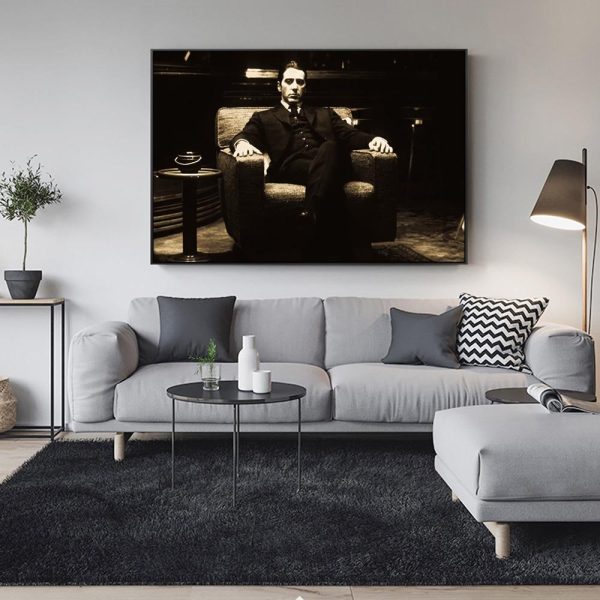 Godfather Vintage Movie Wall Art Canvas Print