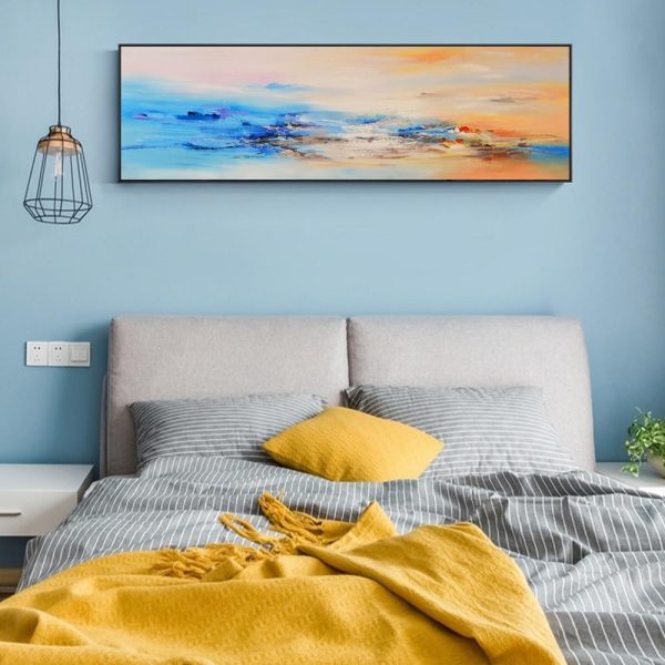 Abstract Seascape Wall Art Canvas Print - Image 6