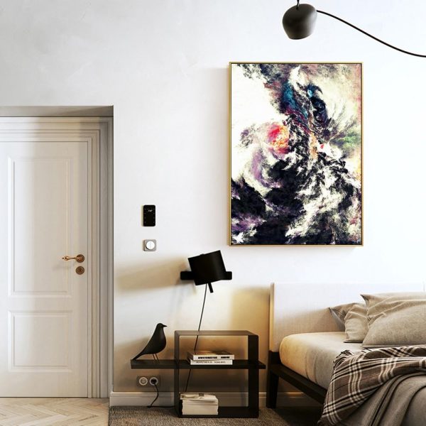 Colorful Cloud Wall Art Canvas Print - Image 5