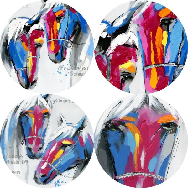 Couple Of Horse Canvas Wall Art Paintings - Image 6