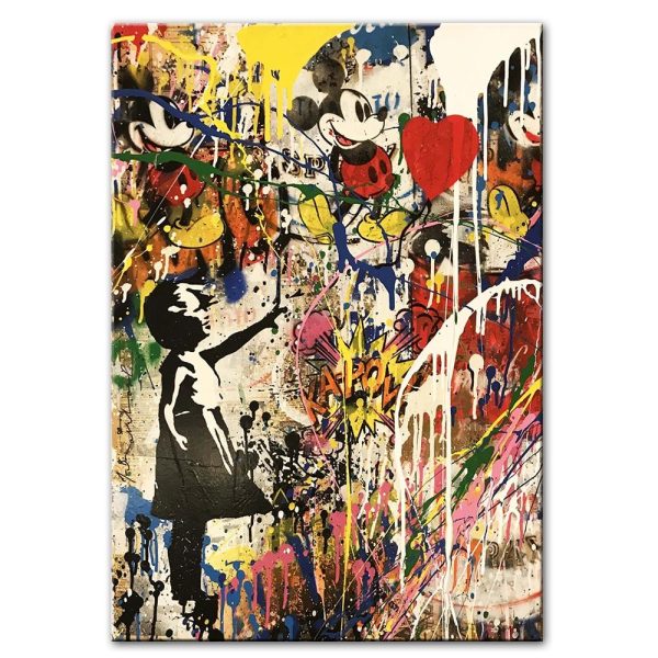 Girl with Balloon Canvas Print Picture - Image 3