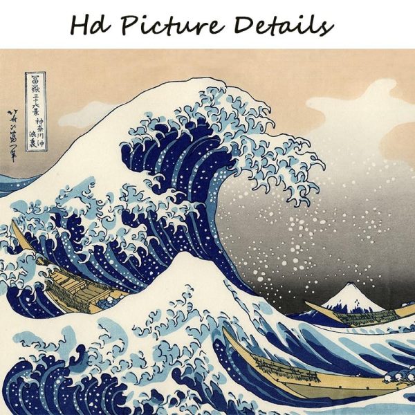 The Great Wave off Kanagawa Canvas Katsushika Hokusai Wall Art Canvas Print - Image 6